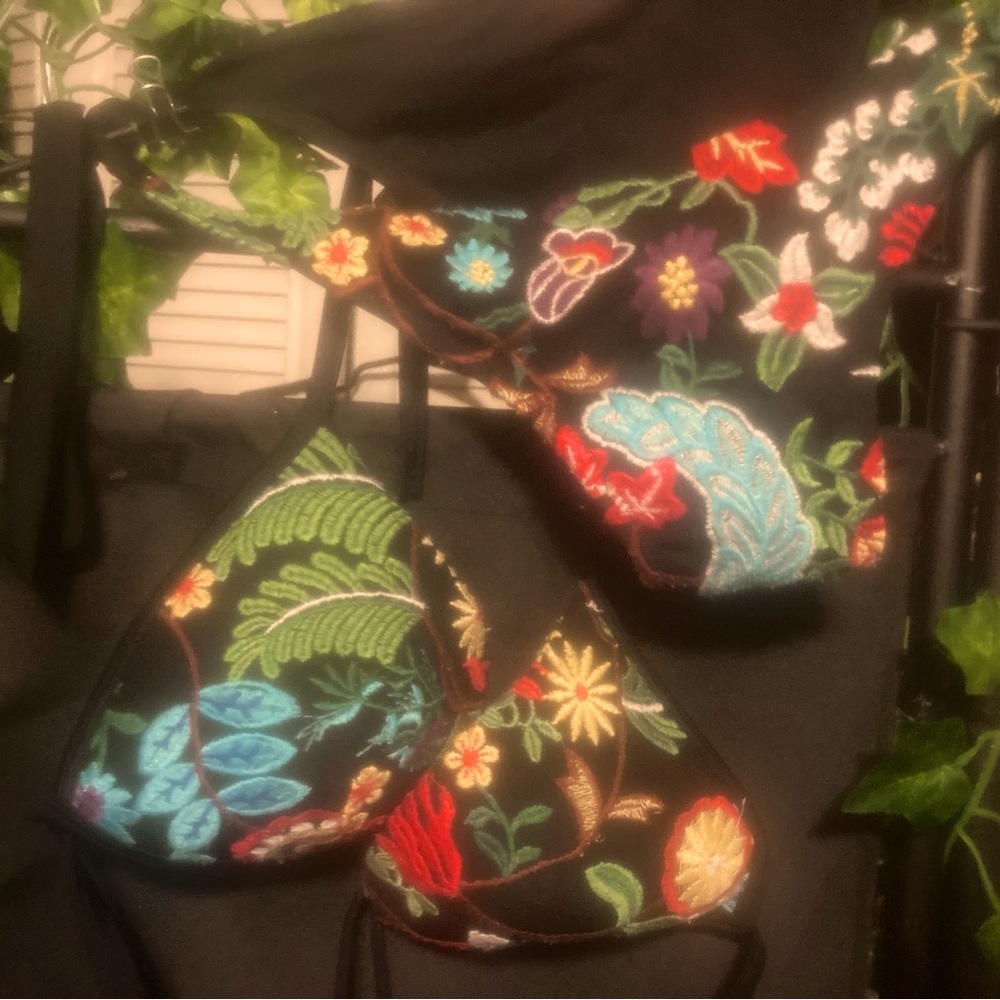 Bikini hand embroidered